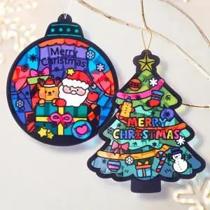 [미술샘] DIY 쉽게 만드는 크리스마스 썬캐쳐