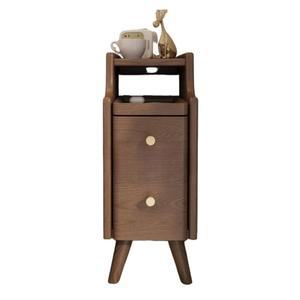 고급 원목 침대 침실 거실 침대옆 좁은 서랍 초소형 틈새 선반 2단