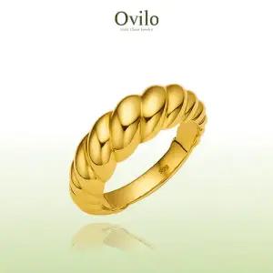 [오빌로]24K 순금 크로아상 반지