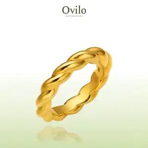 [오빌로]24K 순금 로프 반지