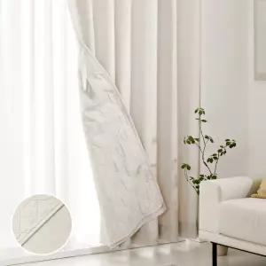 [모던하우스] ON NEW 린넨스타일 3중방한 3도씨커튼 265x240 1장 베이지 아일렛타입