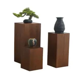 원목 상품 디스플레이 사각 소형 사각스툴 전시대 다이 진열대 소품 작품