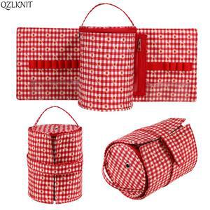 FASHINE 작은 원사 보관 가방 휴대용 니트 접이식 CER 바느질 도구 액세서리 선물