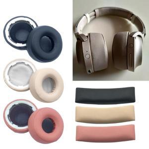 소니 WH-H800 헤드폰 이어패드 헤드밴드 단백질 가죽 스폰지 이어 쿠션 커버 패드 1세트