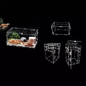 거북이 아크릴 하우스 반려동물 브리딩 절지류 파충류 아크릴 사육장 뱀사육 환기 투명 육지거북 전시관