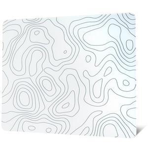 XVX 흰색 유리 마우스 패드 지형도 게임용 대형 적합한 속도와 정밀도를 위한