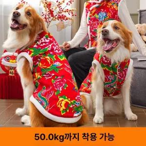 중형견 대형견 겨울옷 진돗개 후리스 리트리버 누빔 아우터