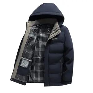 남자 활동성 점퍼 패딩 겨울 코트 기모 두껍고 따뜻한 면 가을 중장년 솜옷 힛템