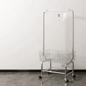 이동식 빨래 바구니 수납 철제 세탁카트 다용도 올스텐 바퀴달린