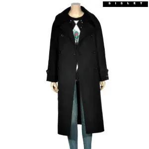 시슬리 빅카라 투버튼 롱 코트 SACTC5361BK 516337