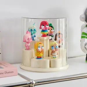 회전 원형 아크릴 피규어 장식장 미니어처 진열장