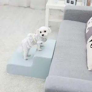 [콩심팥심]방수 애견 계단 2단 강아지