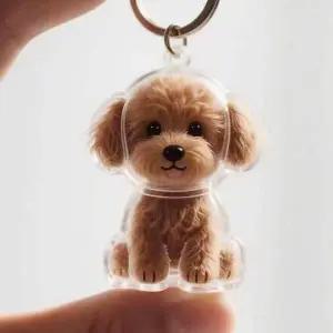 [골드스마일]강아지 털 보관 키링 반려견 애완견 털 캡슐보관 키링