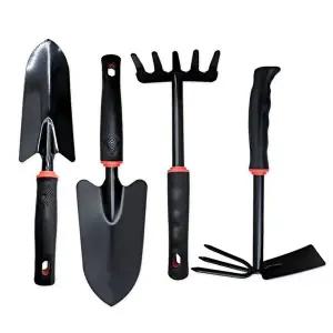 고품질 블랙 모종삽 4종세트 분갈이삽 원예도구 모종삽 원예삽 검정모종삽 WFH8DL4