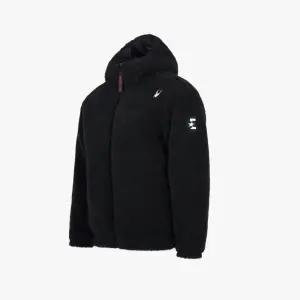 스파이더 공용 유로스포츠 플리스 패딩 후드 집업 자켓 SPIWCNJK222UBLK