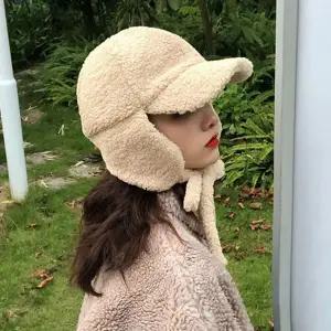 방한 양털 귀도리 모자 군밤 양털 귀달이 모자 귀마개 겨울