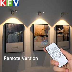 USB 충전식 스마트 인체 감지 무선 벽 조명 밝기 조절 LED 스포트라이트 그림 조명용