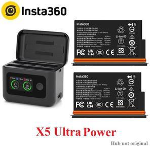 인스타360 X5 울트라  배터리 2800mAh SYMIK 스마트 디스플레이 고속 충전 박스 휴대용 보조 insta 360 X 5