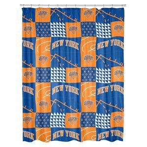 노스웨스트 NBA 컬러블록 샤워 커튼, 뉴욕 닉스