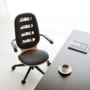 [마켓비]고품질 컴퓨터 책상의자 사무실 허리편한 높이조절 안마 의자 식탁의자 원목의자 카페의자 WFHB1L