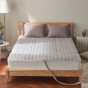 나라데코 체크 온수매트커버 나비엔 스팀보이 탄소매트 전기장판 지퍼형 커버 S