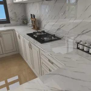 고급스러운 대리석 시트지 주방 인테리어 주방 필름 대리석필름