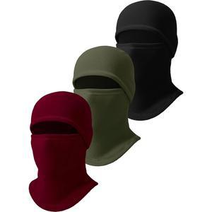 남성용 발라클라바 스키 마스크 겨울 풀페이스 커버 3종, 추운 야외 활동을 위한 방풍 따뜻한 얼굴