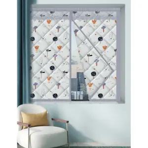 겨울 방풍 바람막이 단열 커튼 창문용 누빔 패딩 커텐