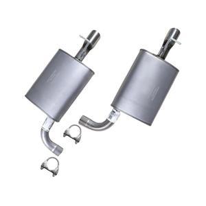 북동부 배기 포드 익스플로러 2011 2017 3 5L에 호환되는 스테인리스 스틸 조수석 및 운전석 머플러 배기 시스템 키트 클램프 자동차 교체 부품