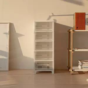 베이직 다용도 플라스틱 서랍장 5단