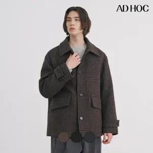 [롯데백화점]애드호크 남성 칼라넥 숏 발마칸 코트 HBAHC14