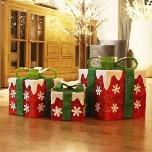 크리스마스 선물상자 세트 실내 장식 인테리어 소품/모형/꾸미기/야외/외부/문앞/매장/행사/이벤트/장식품