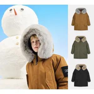 [네파키즈](강남점)방풍, 발수 ,보온성이 우수한 사파리 형태의 윈터라이즈 구스 다운자켓 KL72014