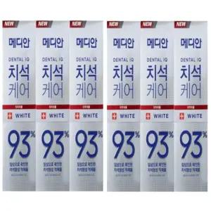 치석케어 화이트 치약 120gx6입