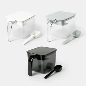 일본 마나 원터치 조미료통 와이드 양념통 소금 설탕