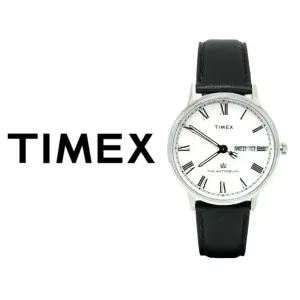 타이맥스 워터베리 클래식 가죽 손목시계 TW2U88400