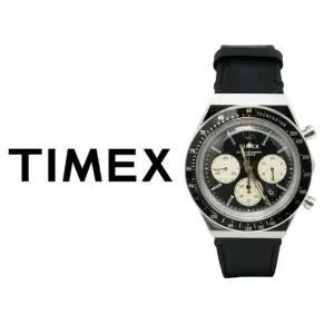 타이맥스 Q 크로노그래프 쿼츠 가죽 손목시계 TW2V42700