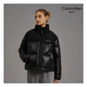 출고가 299,000원 캘빈클라인 스포츠 벌키 덕다운 미들 패딩 여성 4컬러 택1 100026