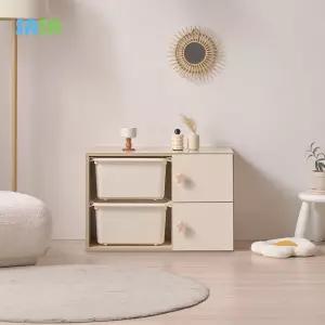 E0 로미 800 바구니형 아동 다용도수납장(원목발미포함)