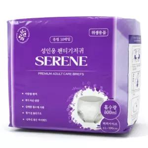세린 성인용기저귀 팬티형 실속형 중형 10p / 남녀공용 요실금팬티 성인기저귀 세린기저귀
