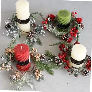 캔들링 예쁜 조화 솔방울 크리스마스 열매장식 리스