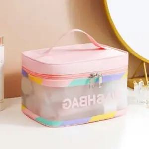 파우치 방수 핑크 쿨 워시 백 패턴