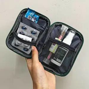 휴대용 비상약 약파우치 그린 여행용 파우치 구급약