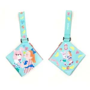 BENTOY 러블리 캐릭터 미니 클러치백 여행용 파우치