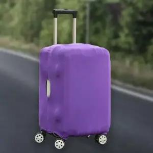 여행 가방 캐리어 스판 커버 카바 덮개 케이스 퍼플 M