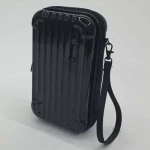 여행용 미니 하드캐리어 파우치 가방 블랙