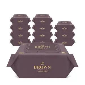 [브라운][브라운물티슈] 네이처 마일드 70매 캡 10팩