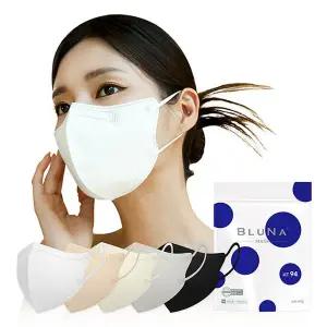 [블루나]KF94 새부리형 컬러마스크 대형 중형 50매