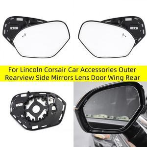 링컨 호환 커세어 호환용 자동차 액세서리 외부 백미러 렌즈 문짝 윙 난방 사각지대 포함