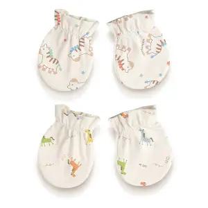 [위드오가닉]말띠해 오가닉 신생아 손싸개 2종 세트 옵션2개 중 택1